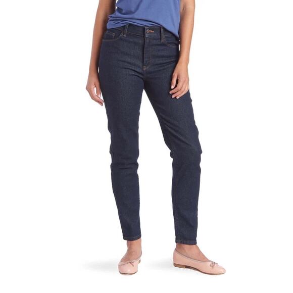 Mott and Bow Mom Grand Jeans Womens Size 31 High Rise Dark Wash Denim Stretch - Picture 1 of 12